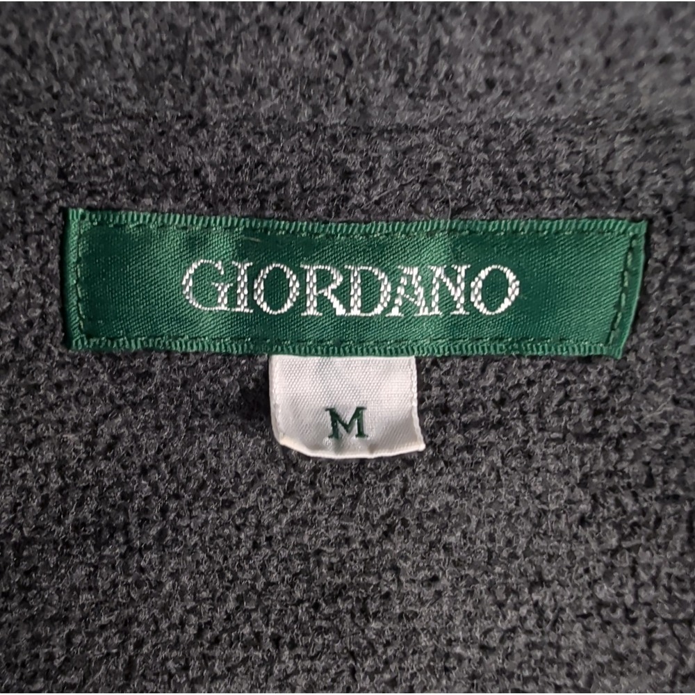 Boxy 90s Fleece Shacket w/ Pockets Gray Sz Medium Grunge Gorpcore Giordano Vtg - Picture 3 of 9